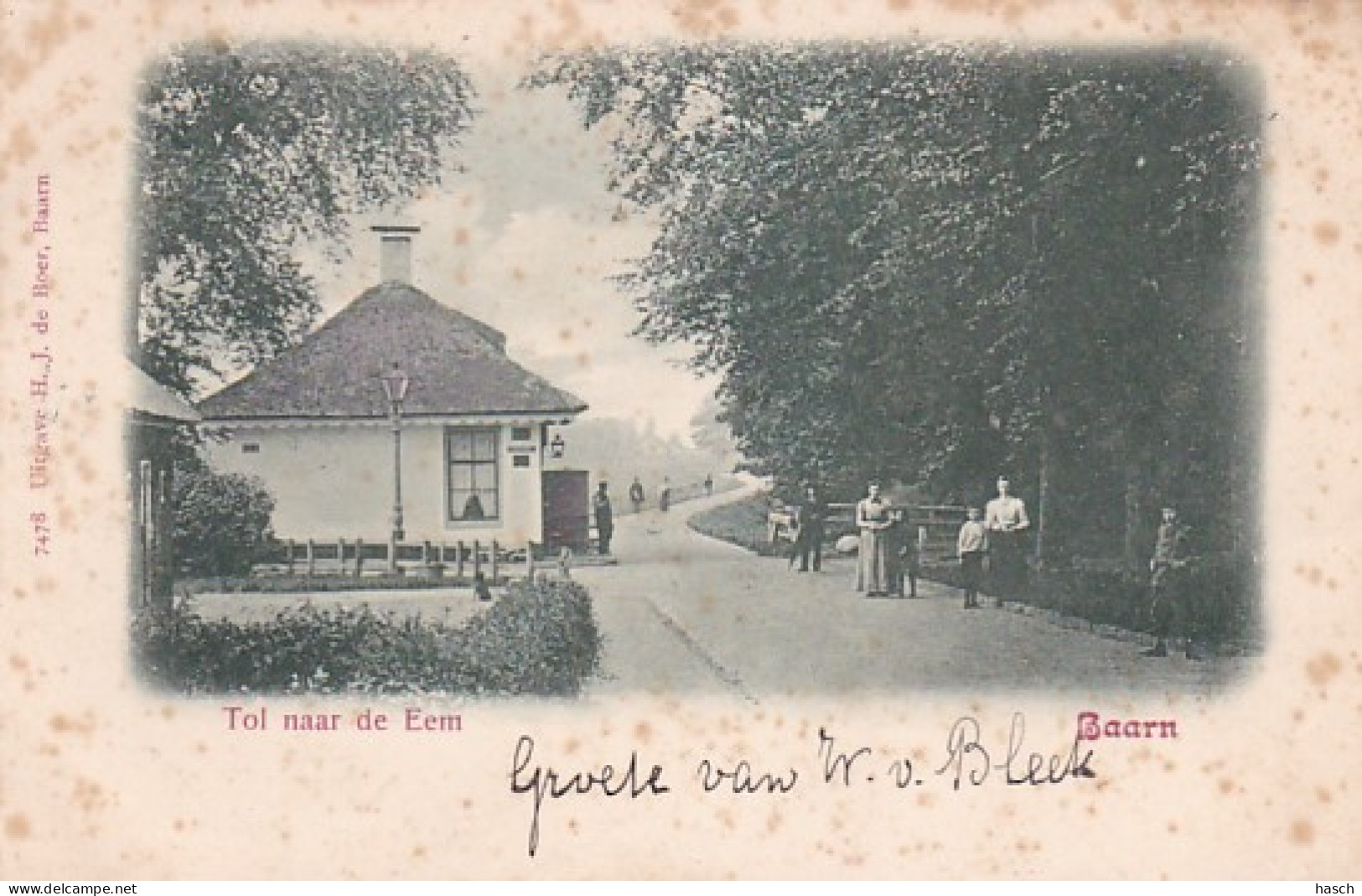 260347Baarn, Tol Naar De Eem. (poststempel 1900) - Baarn