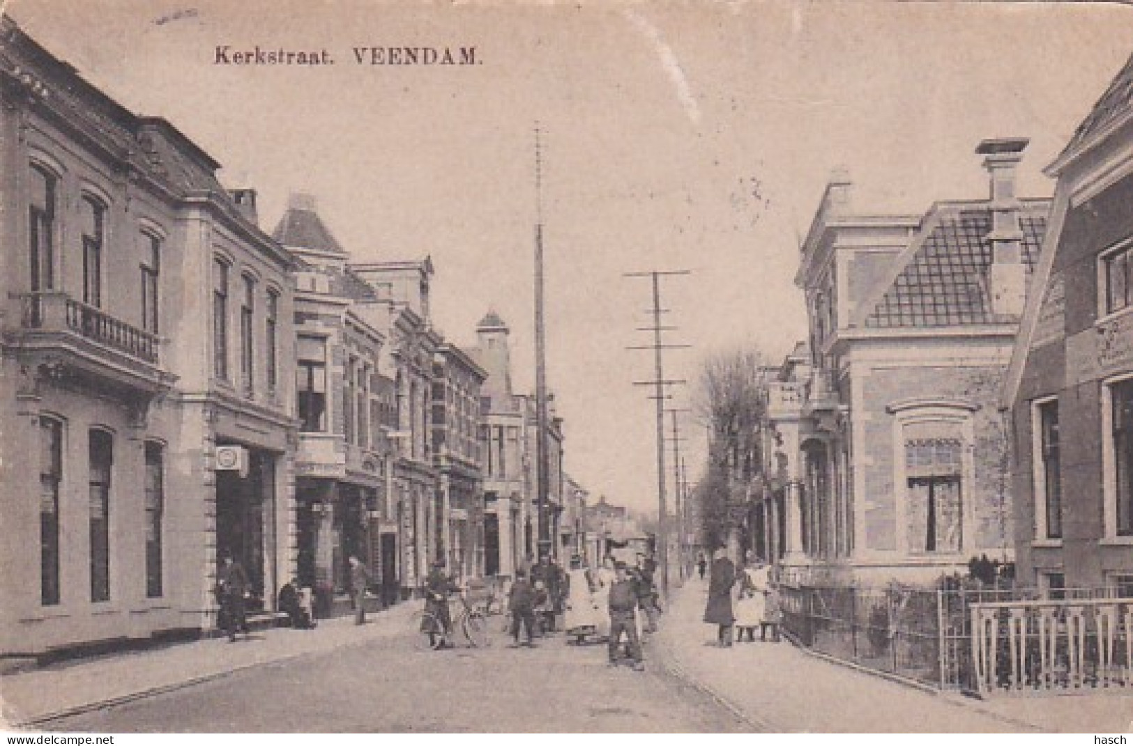 260348Veendam, Kerkstraat. (zie Hoeken En De Bovenkant) - Veendam