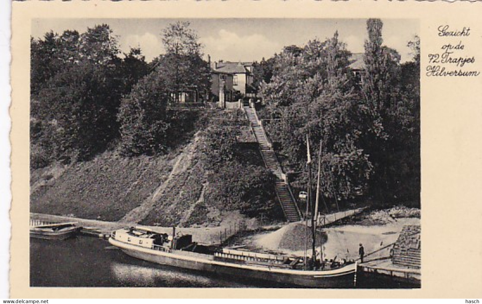 260356Hilversum, Gezicht Op De 72 Trapjes. 1935 - Hilversum