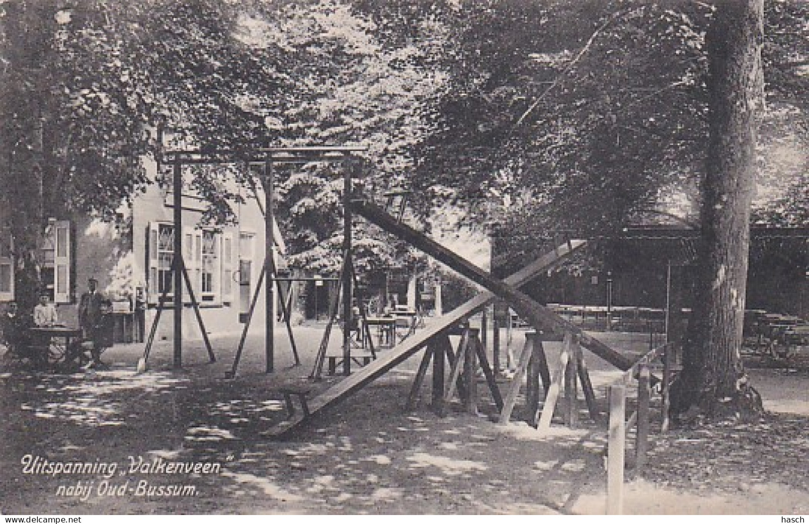 2603104Uitspanning ,,Valkenveen’ Nabij Oud-Bussum – 1910 (zie Hoeken) - Bussum