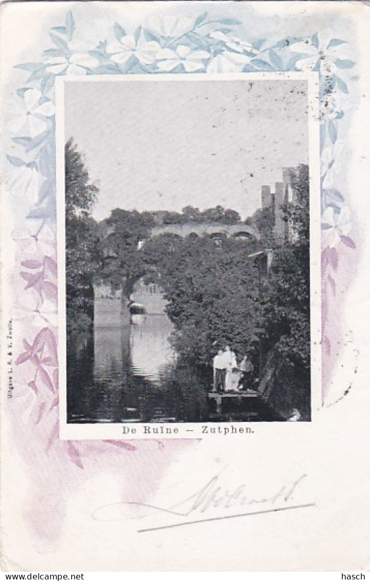 2603121Zutphen, De Ruïne (poststempel 1901)(zie Hoeken) - Zutphen