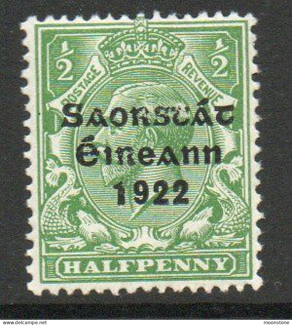 Ireland 1922-3 Saorstat Overprint On ½d Green, MNH, SG 52 - Nuevos