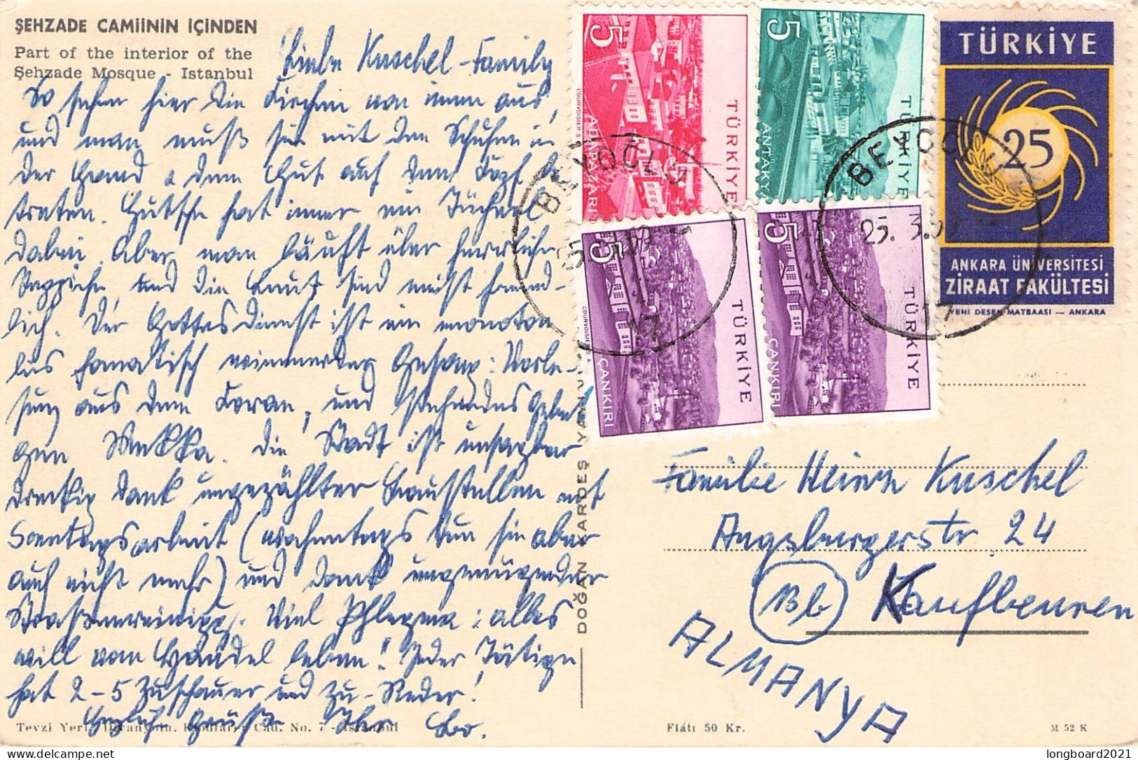 TURKEY - PICTURE POSTCARD - KAUFBEUREN/DE  / 6052 - Lettres & Documents