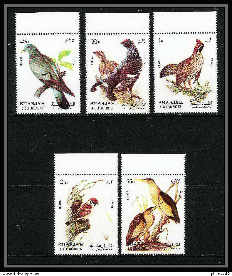 653a Sharjah - MNH ** Mi N° 1036 / 1040 A Oiseaux (bird Birds Oiseau) Grouse Pigeon Least Bittern Tree Sparrow - Collections, Lots & Séries