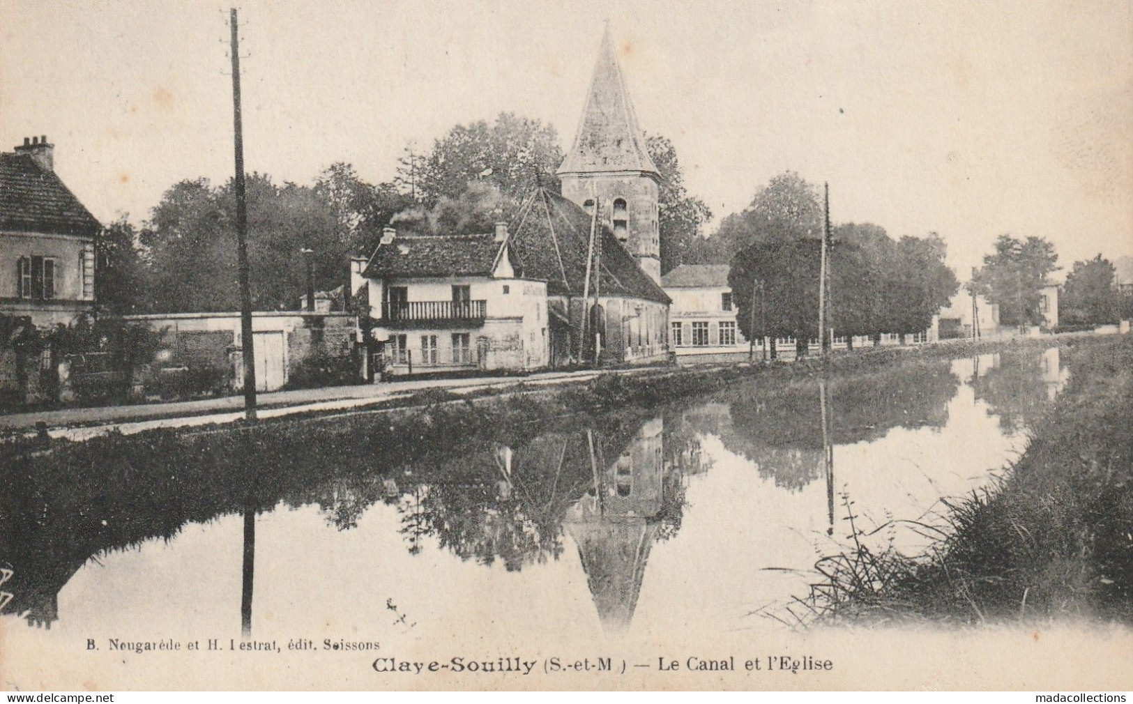 Claye Souilly (77 - Seine Et Marne ) Le Canal Et L'Eglise - - Claye Souilly