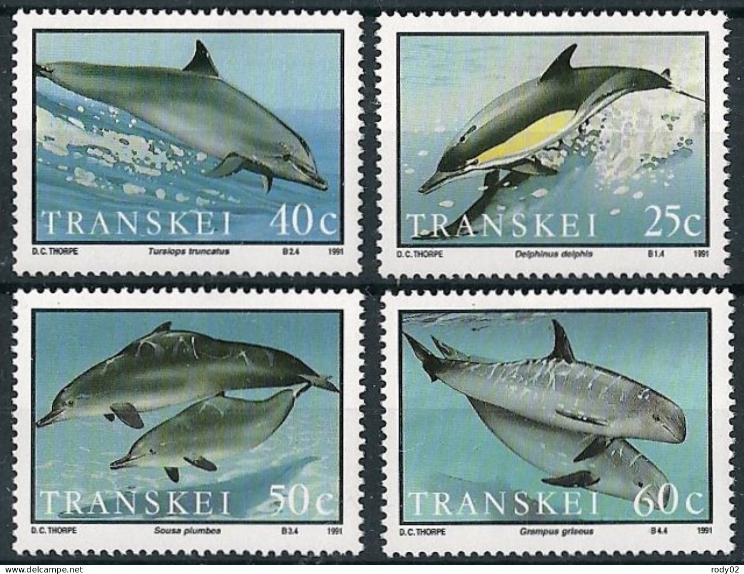 TRANSKEI - DAUPHINS - N° 267 A 270 - NEUF** MNH - Dolfijnen