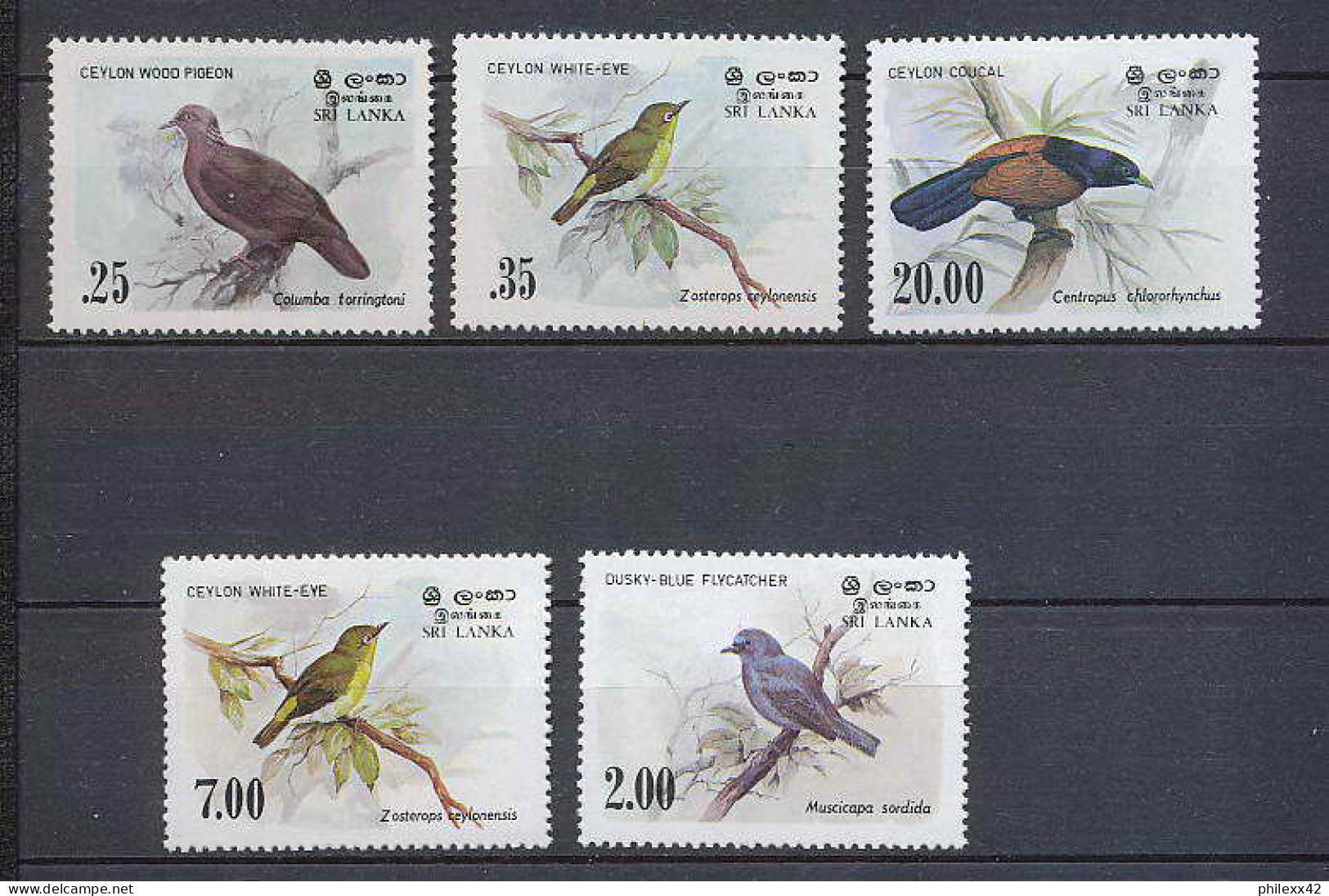 SRI LANKA - 56 - SERIE Oiseaux (bird Birds Oiseau) - Sri Lanka (Ceylan) (1948-...)
