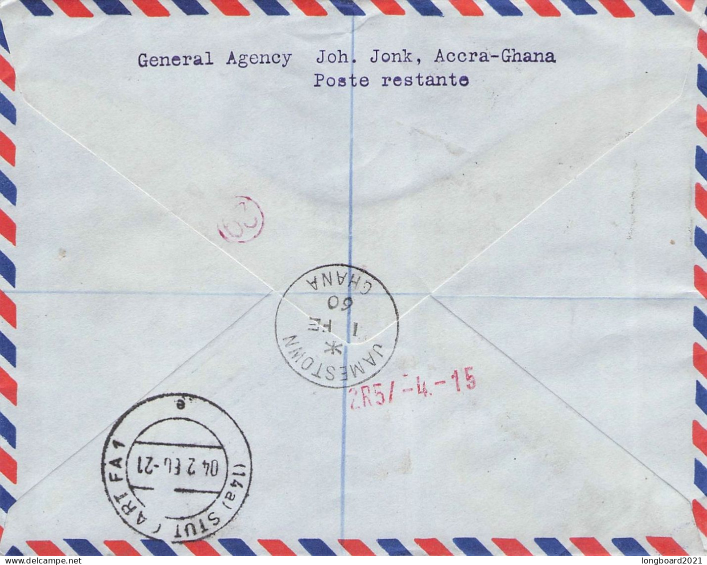 GHANA - REGISTERED AIRMAIL 1960 - STUTTGART/DE / 6061 - Ghana (1957-...)