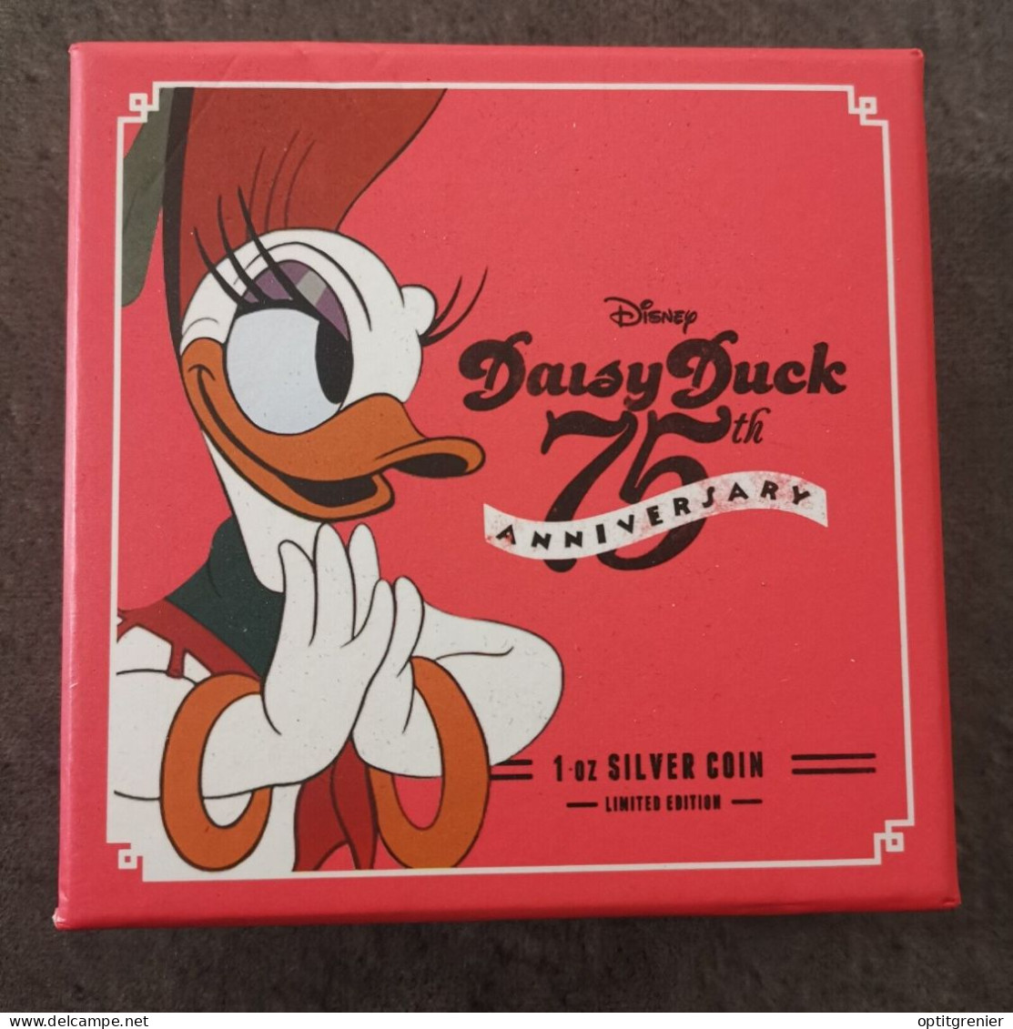 COFFRET 2 DOLLARS ARGENT 2015 DAISY DUCK DISNEY / NIUE / 1 OZ SILVER 999 - Niue