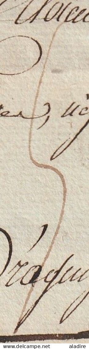 1800 - 4 Floréal An 8 - Marque Postale 12 TARASCON 32 X 8 Mm En Rouge Sur Lettre Pliée Vers DRAGUIGNAN, Var - 1801-1848: Vorläufer XIX