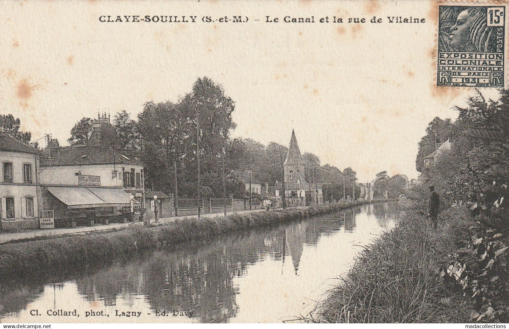 Claye Souilly (77 - Seine Et Marne ) Le Canal Et La Rue De Vilaine - Claye Souilly