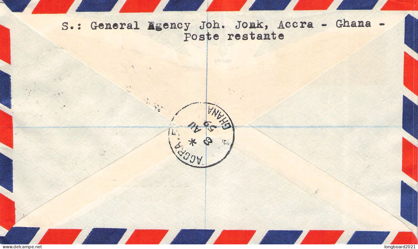 GHANA - AIRMAIL 1959 - STUTTGART/DE / 6066 - Ghana (1957-...)