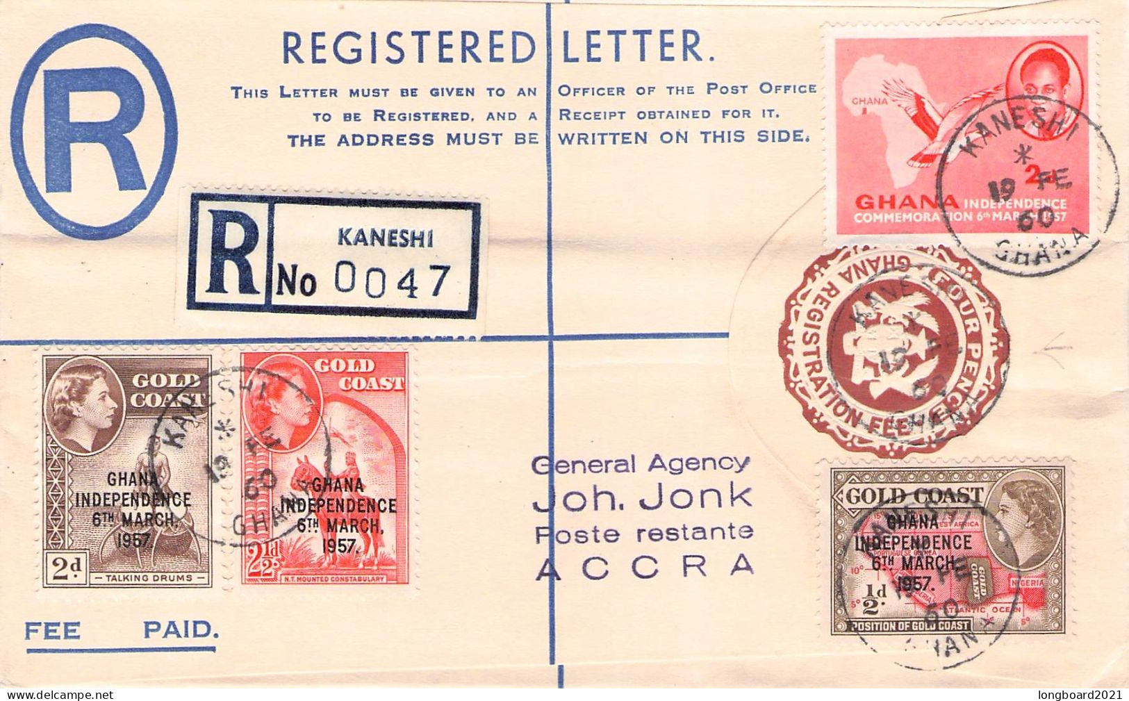 GHANA - AIRMAIL 1960 - ACCRA / 6068 - Ghana (1957-...)