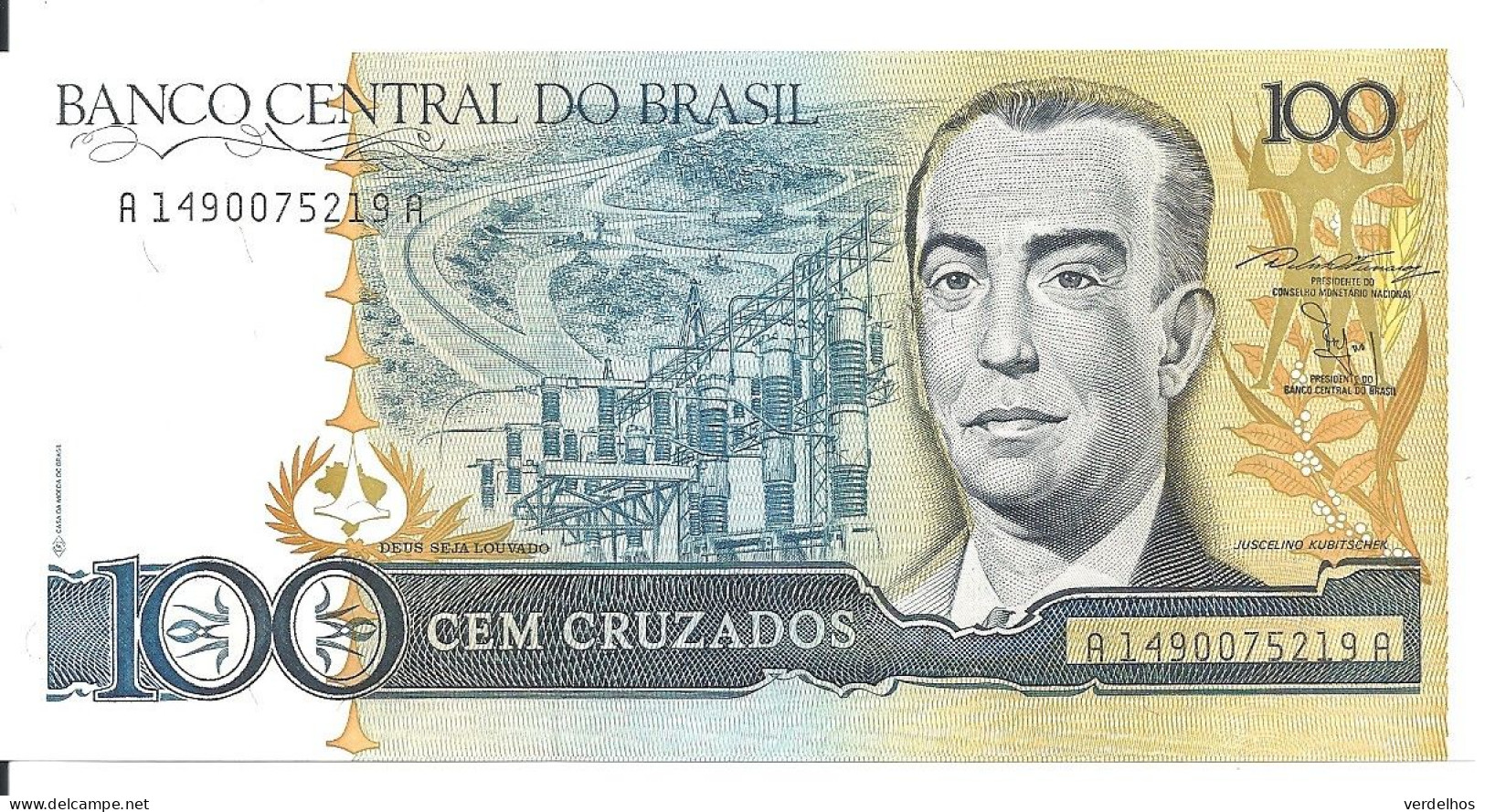 BRESIL 100 CRUZADOS ND1987 UNC P 211 C - Brasile