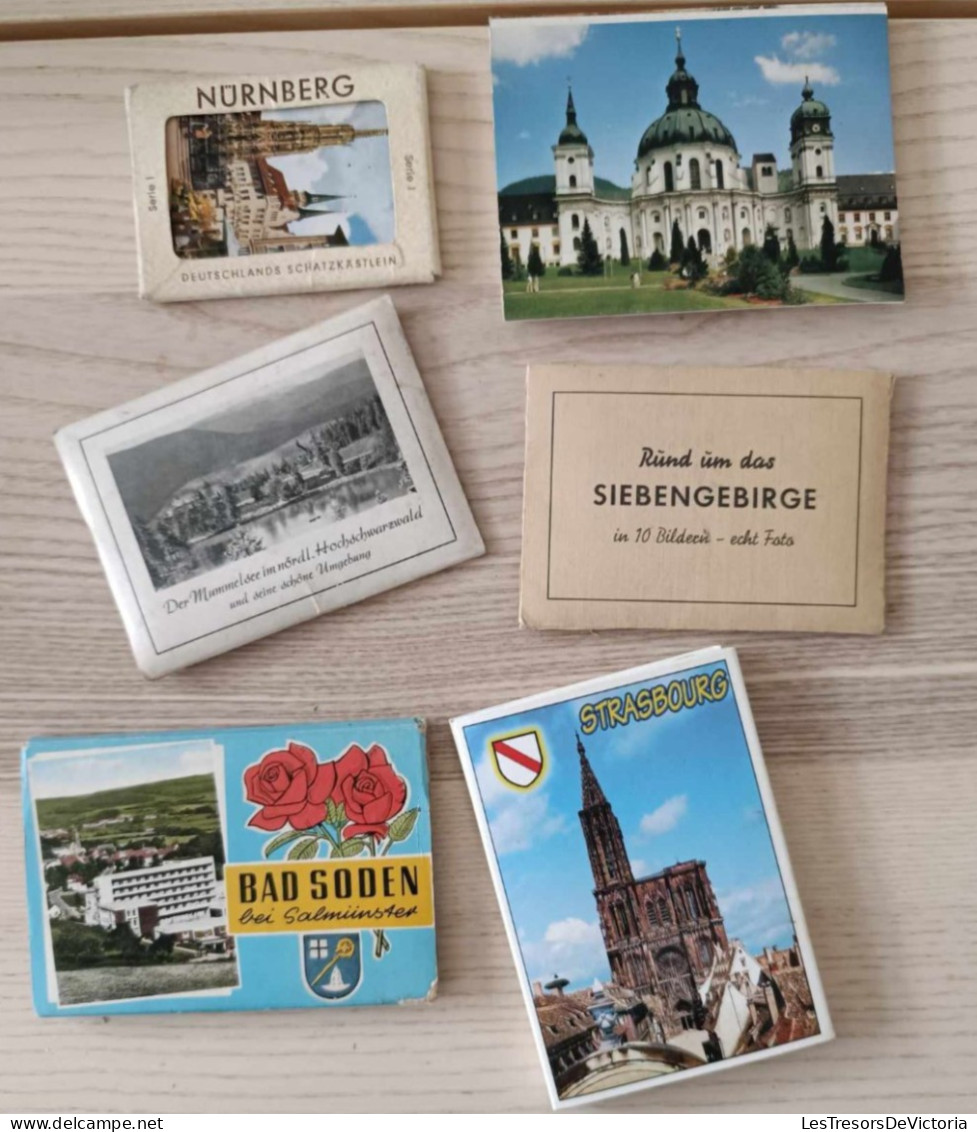 Lot De 8 Carnets De Vues - Allemagne - Siebengebirge - Kloster Ettal - Bad Soden - Nunberg - Strasbourg - Altri & Non Classificati