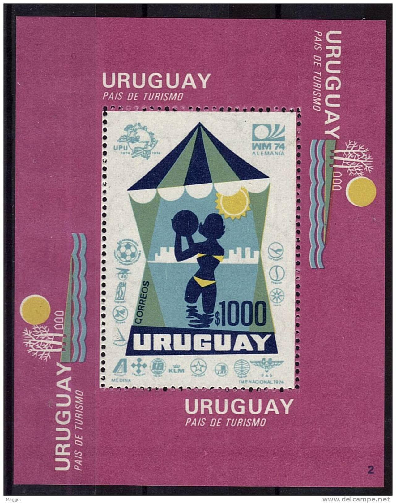 URUGUAY  BF  * *  Cup 1974  Football  Soccer Fussball Upu - 1974 – Allemagne Fédérale