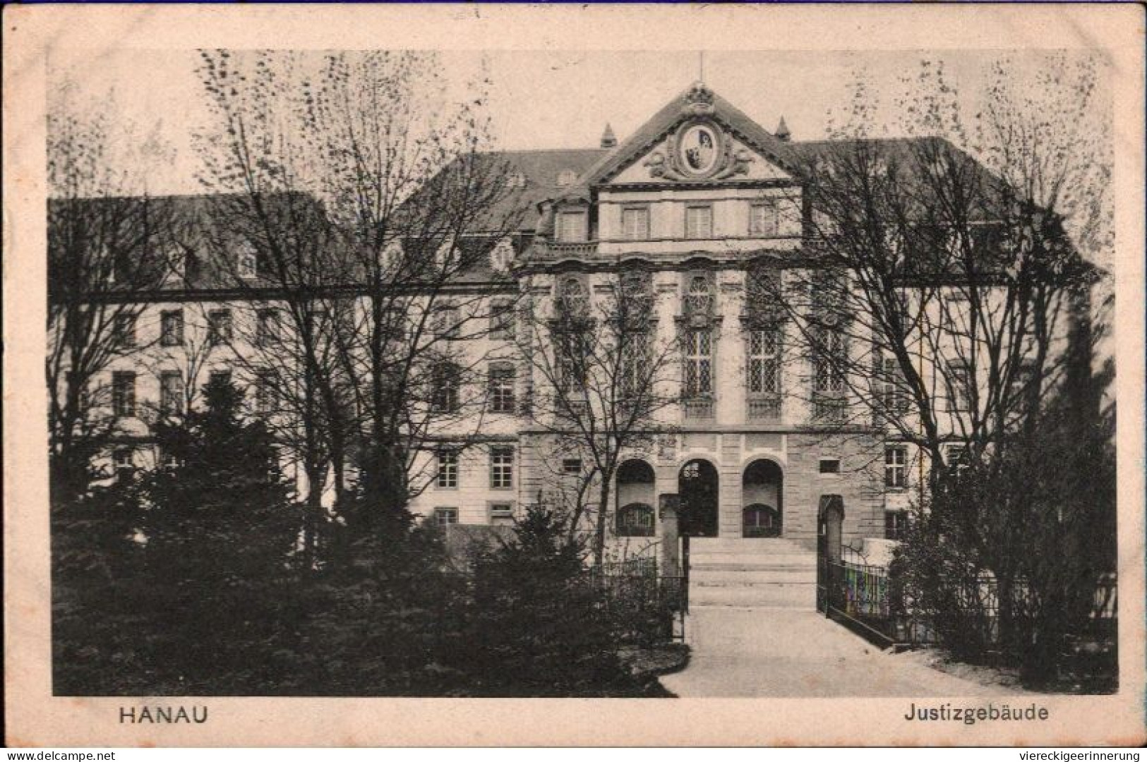 ! Ansichtskarte 1916 Aus Hanau, Stempel Reserve Lazarett, Justizgebäude - Hanau