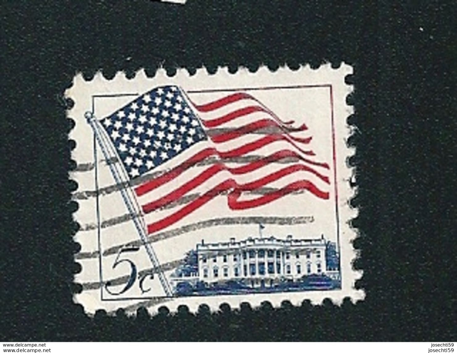 N° 743 White House  Drapeau Maison Blanche   Stamp Etats Unis D' Amérique  (1962) Oblitéré Timbre USA - Used Stamps