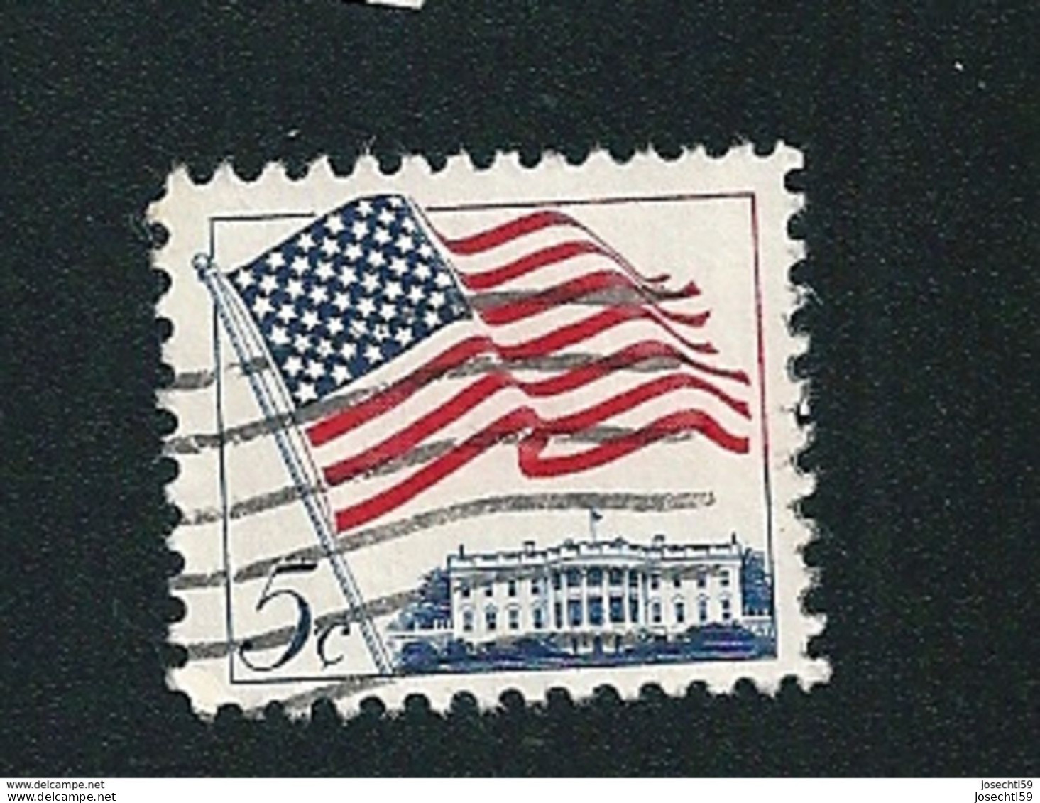 N° 743 White House  Drapeau Maison Blanche   Stamp Etats Unis D' Amérique  (1962) Oblitéré Timbre USA - Gebraucht