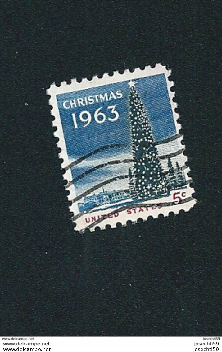 N° 755 Maison Blanche Et Arbre De Noël Stamp Timbre Etats-Unis (1963) Oblitéré USA - Gebruikt