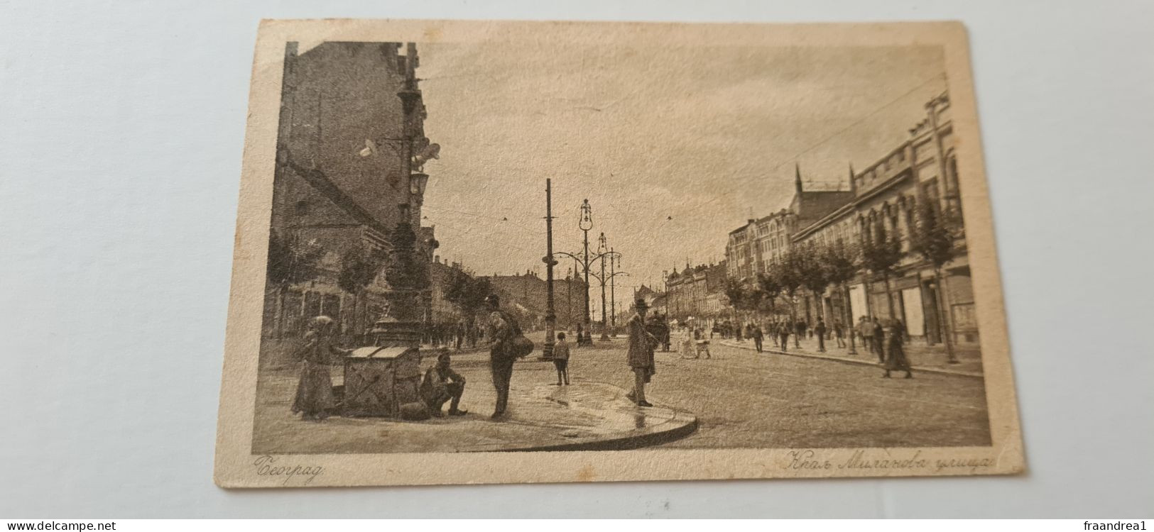 BEOGRAD  Rue Roi Milan  1920 - Serbie