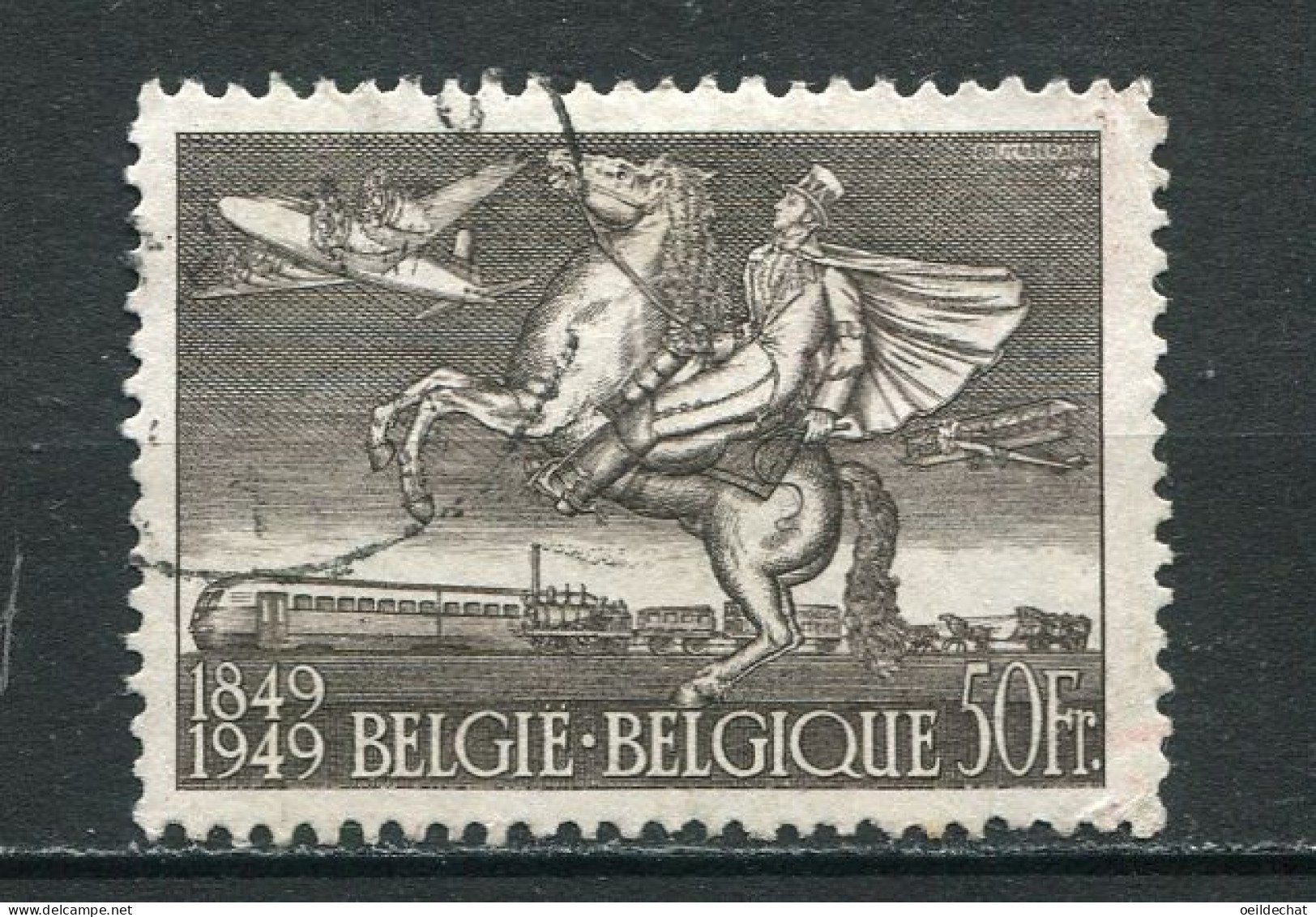 26675 Belgique  PA24° 50F Brun-gris Centenaire Du Timbre  1949  TB - Gebraucht