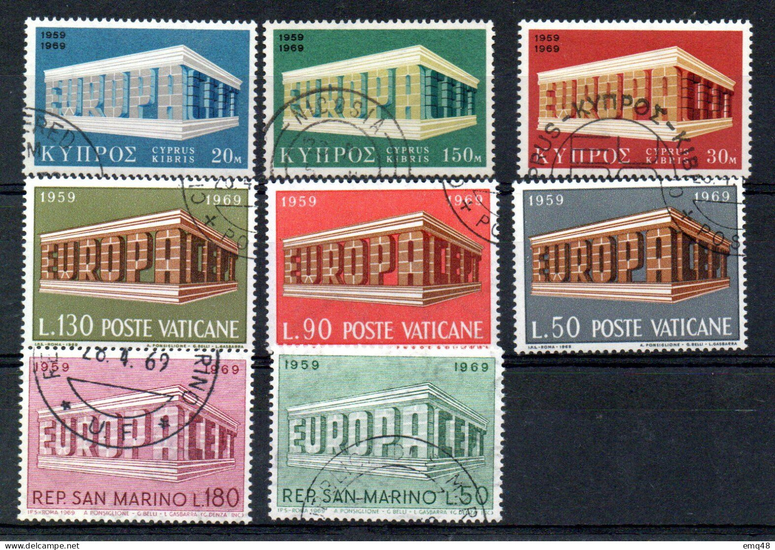 636 - EUROPA 1969 -  Rares Oblitérés TTB - 1969