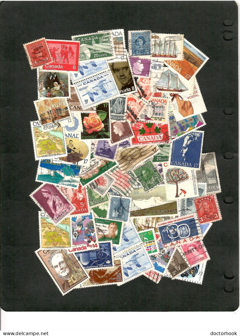 CANADA---LOT Of 100 USED STAMPS  (100-20) - Lots & Kiloware (mixtures) - Max. 999 Stamps