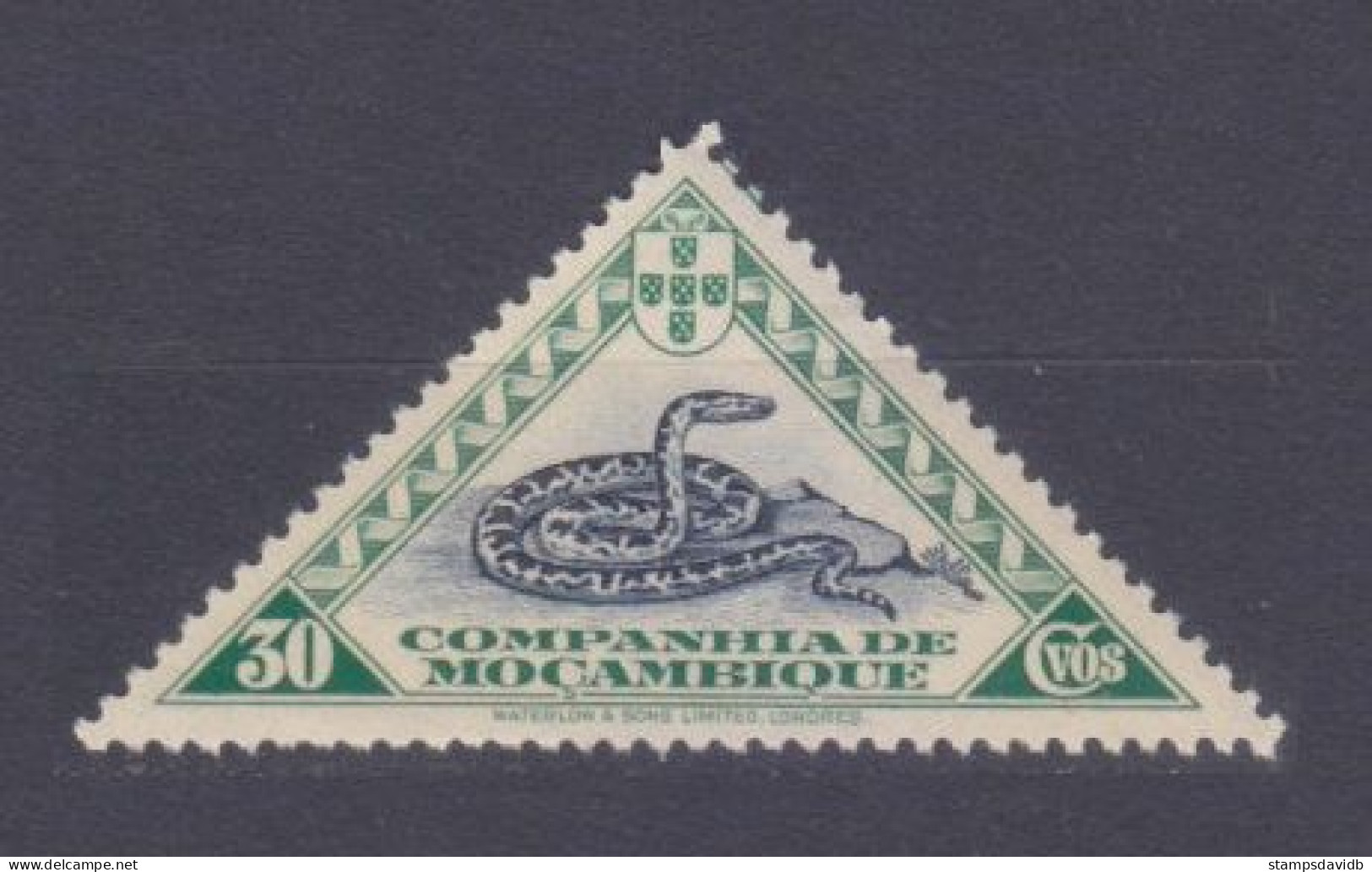 1937 Mozambique Company 206 Reptiles - Snakes - Serpenti