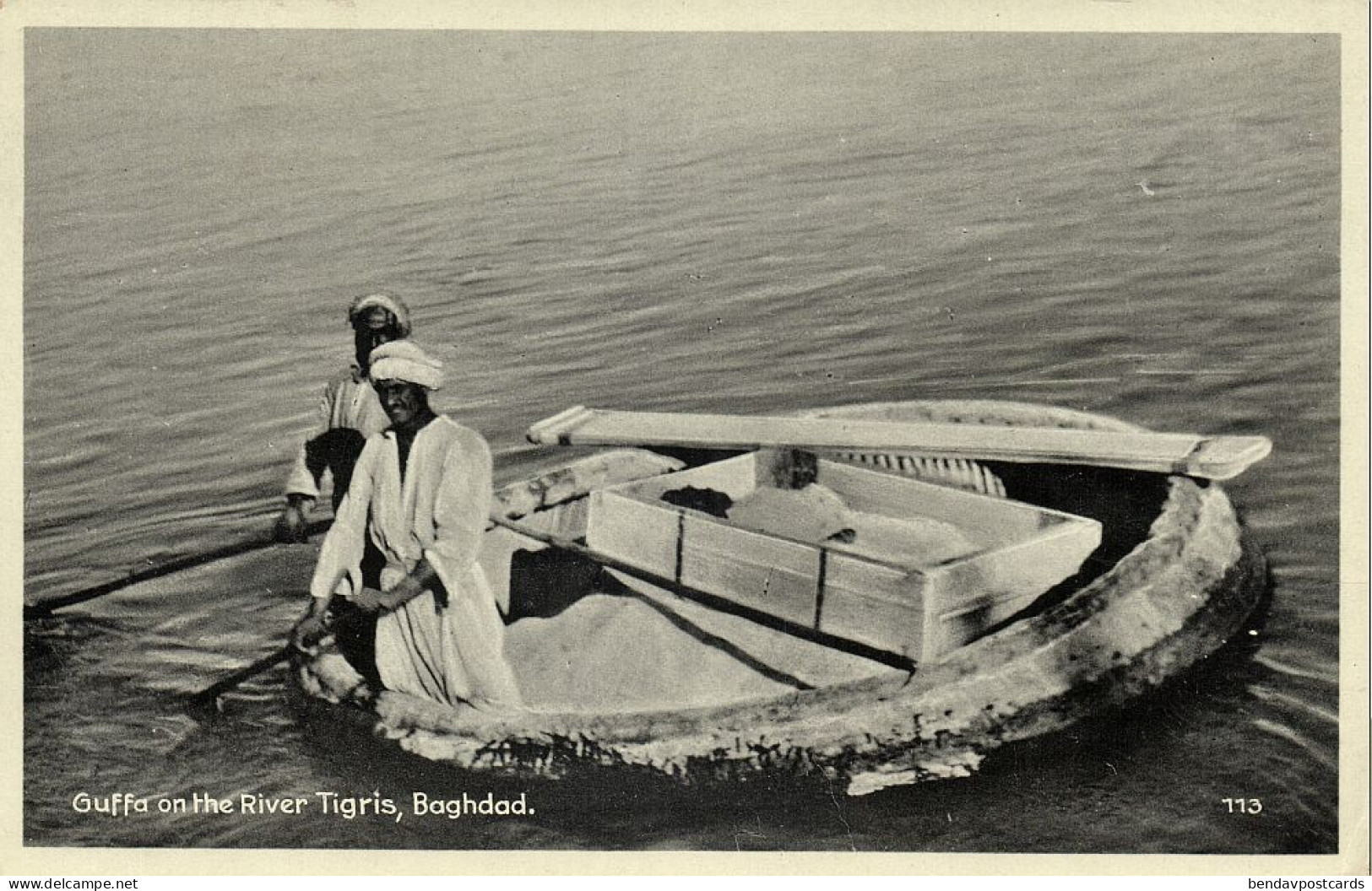 Iraq, BAGHDAD BAGDAD بَغْدَاد, Guffa On The River (1935) Postcard - Iraq