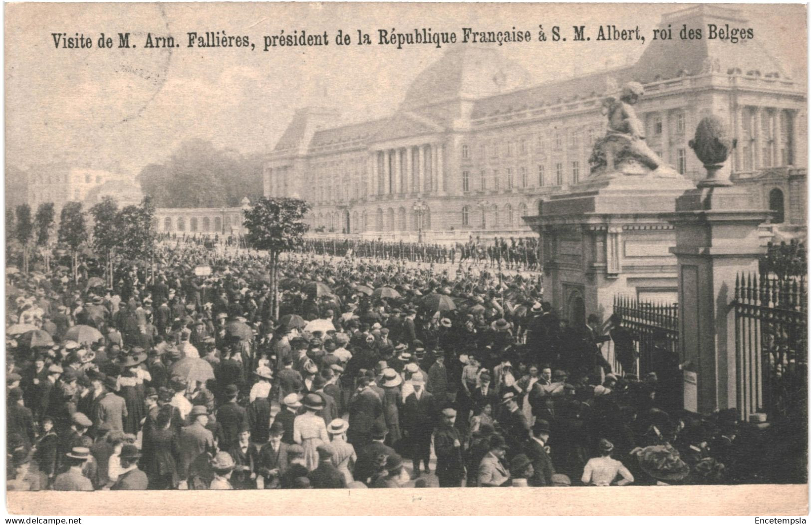 CPA Carte Postale Belgique Bruxelles Visite De Mr Fallières à S. M. Albert  1911  VM77631 - Feesten En Evenementen