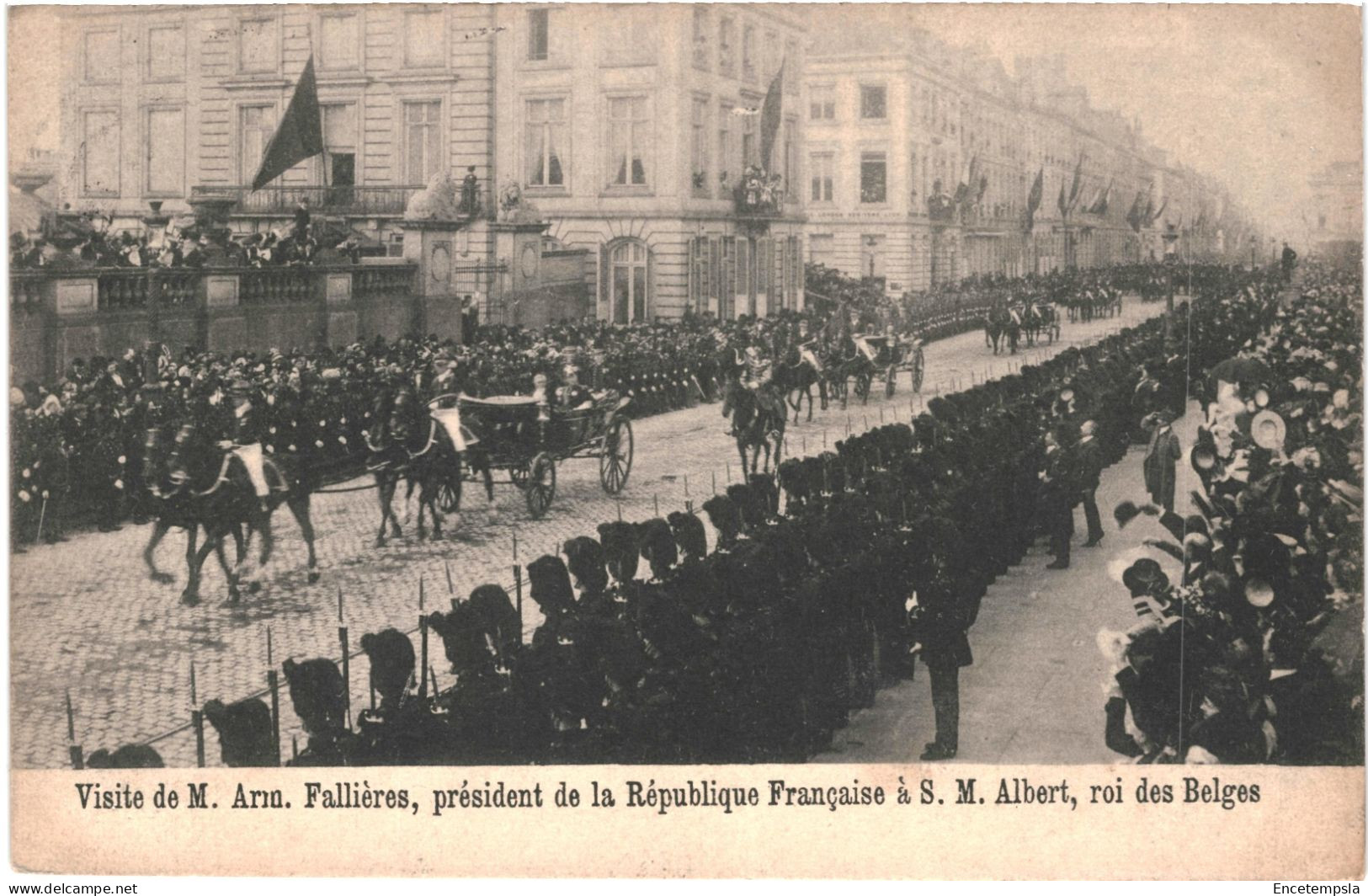 CPA Carte Postale Belgique Bruxelles Visite De Mr Fallières à S. M. Albert  1911  VM77632 - Feesten En Evenementen