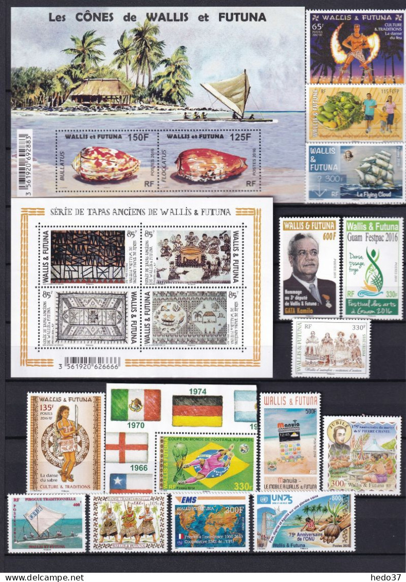 Wallis Et Futuna - 30% Sous Faciale - Collection 2014/2022 - Neuf ** Sans Charnière - TB - Ungebraucht