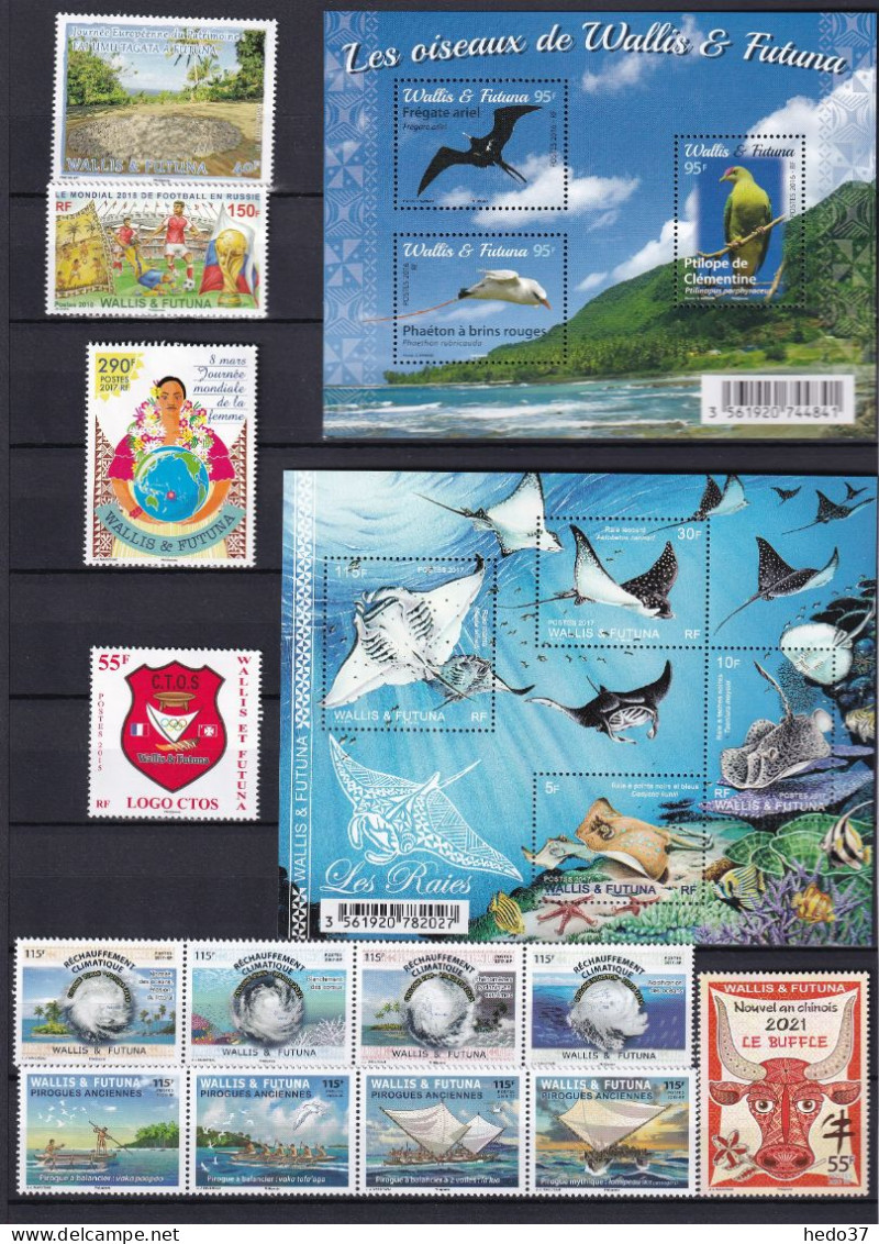 Wallis Et Futuna - 30% Sous Faciale - Collection 2014/2022 - Neuf ** Sans Charnière - TB - Unused Stamps