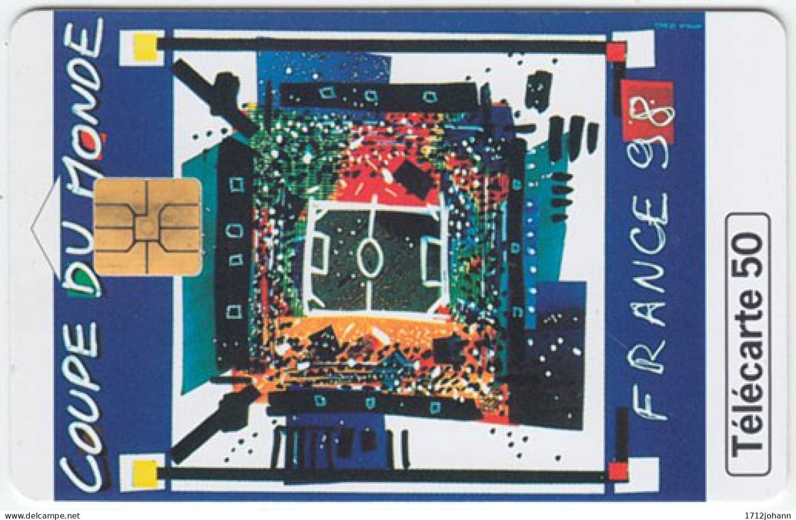 FRANCE B-550 Chip Telecom - Event, Sport, Soccer, World Cup - Used - 1998