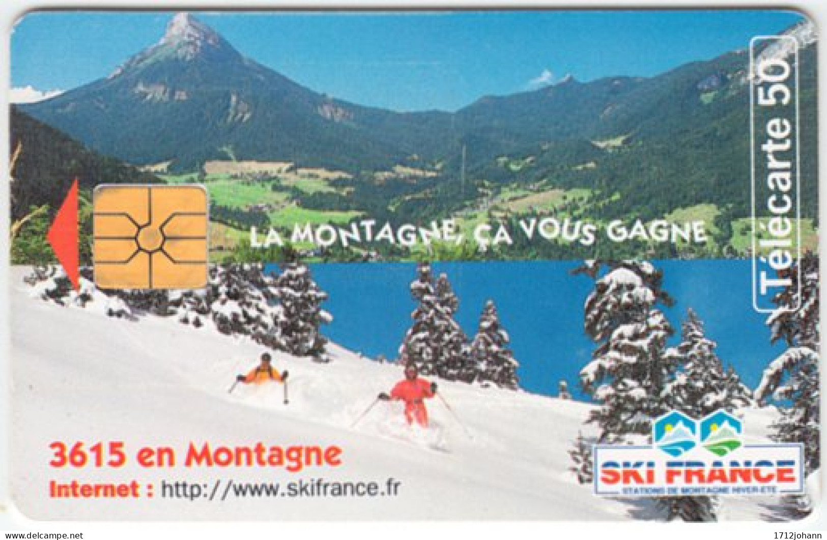 FRANCE B-578 Chip Telecom - Advertising, Tourism - Used - 1997