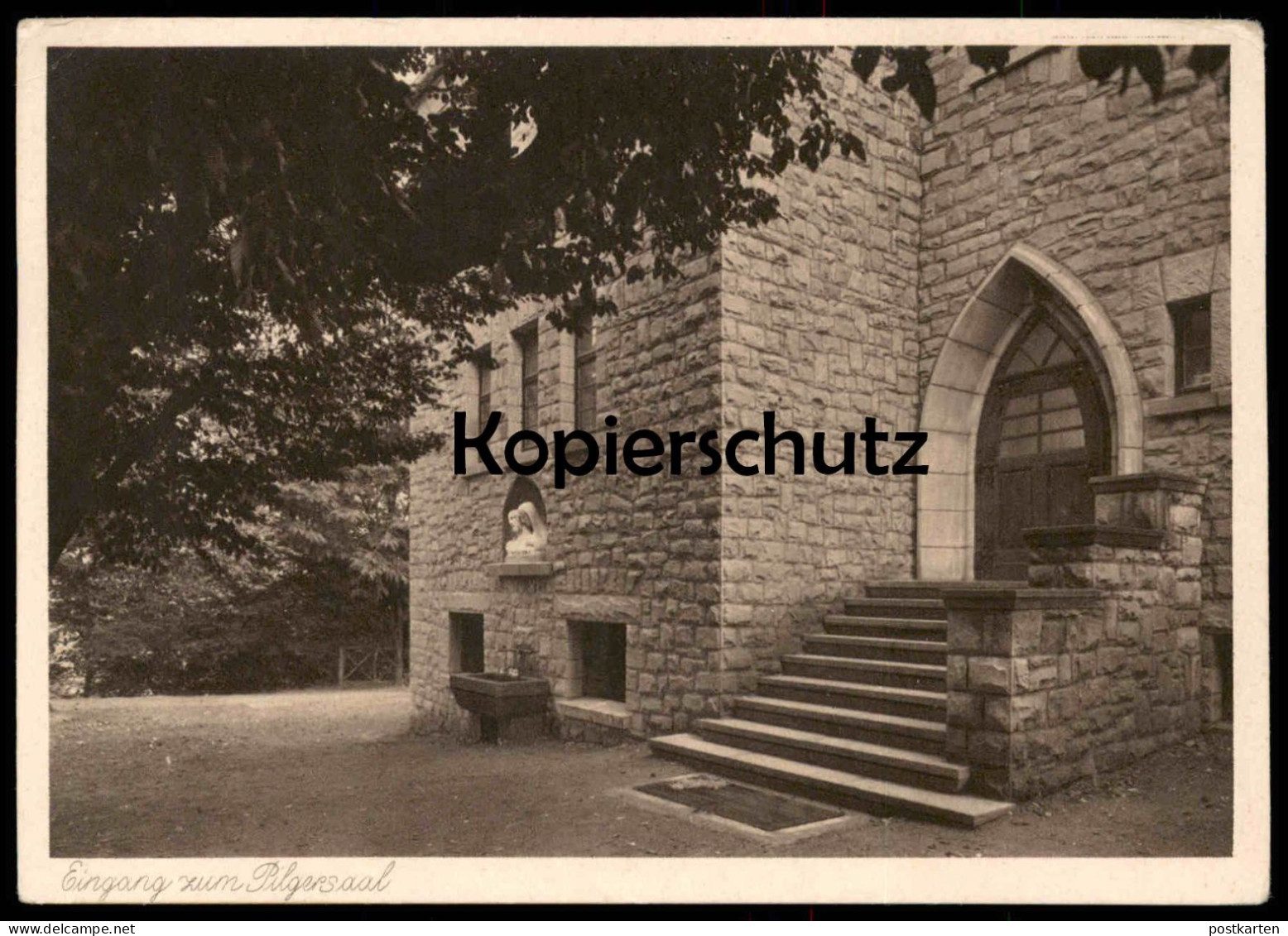 ALTE POSTKARTE GRUSS VON DER GNADENSTÄTTE IN BLIESKASTEL EINGANG ZUM PILGERSAAL Saarland Ansichtskarte Postcard - Saarpfalz-Kreis
