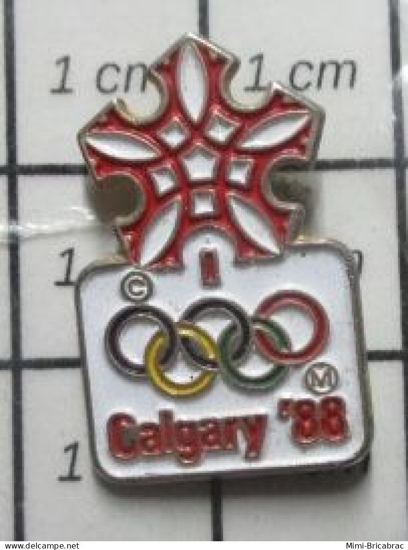 713L Pin's Pins / Beau Et Rare : JEUX OLYMPIQUES  D'HIVER CALGARY 1988 FLOCON DE NEIGE - Olympic Games