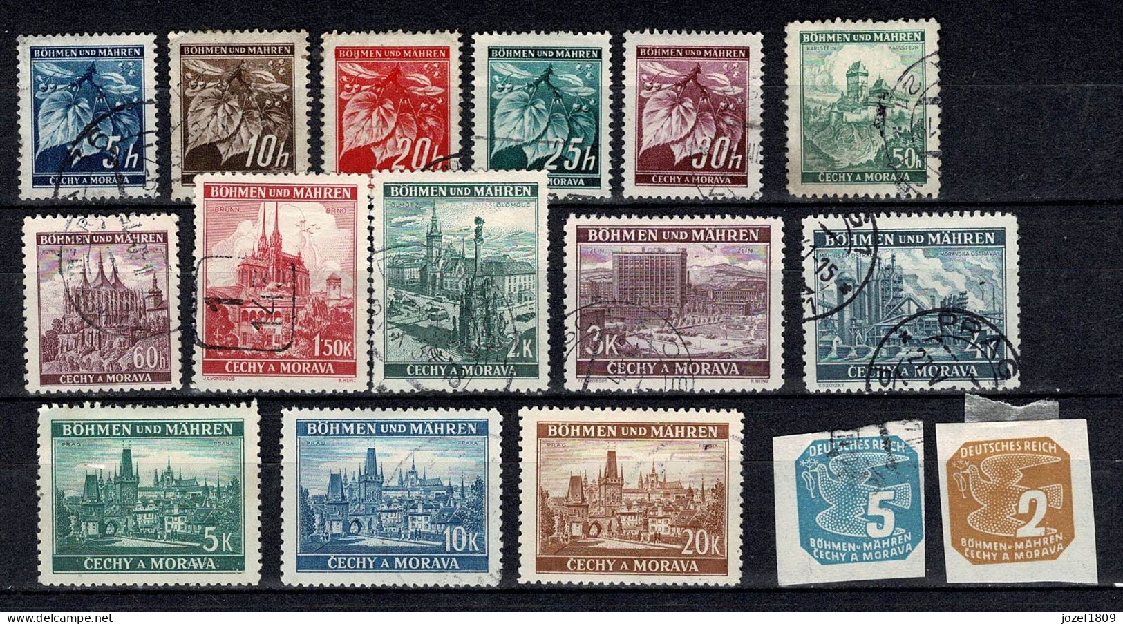 Bohemia And Morovia 1939 Local Motifs - Other & Unclassified