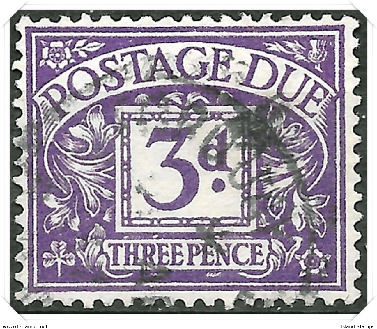 D22 1936-37 Edward Viii Watermark Postage Dues Used Hrd2d - Postage Due