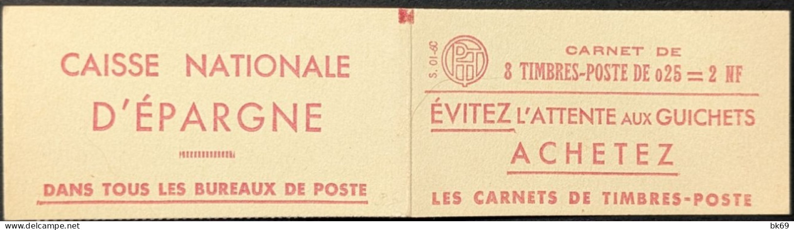 1234-C1** Couverture Pub Caisse Nationale D'épargne PTT Marianne à La Nef - Alte : 1906-1965