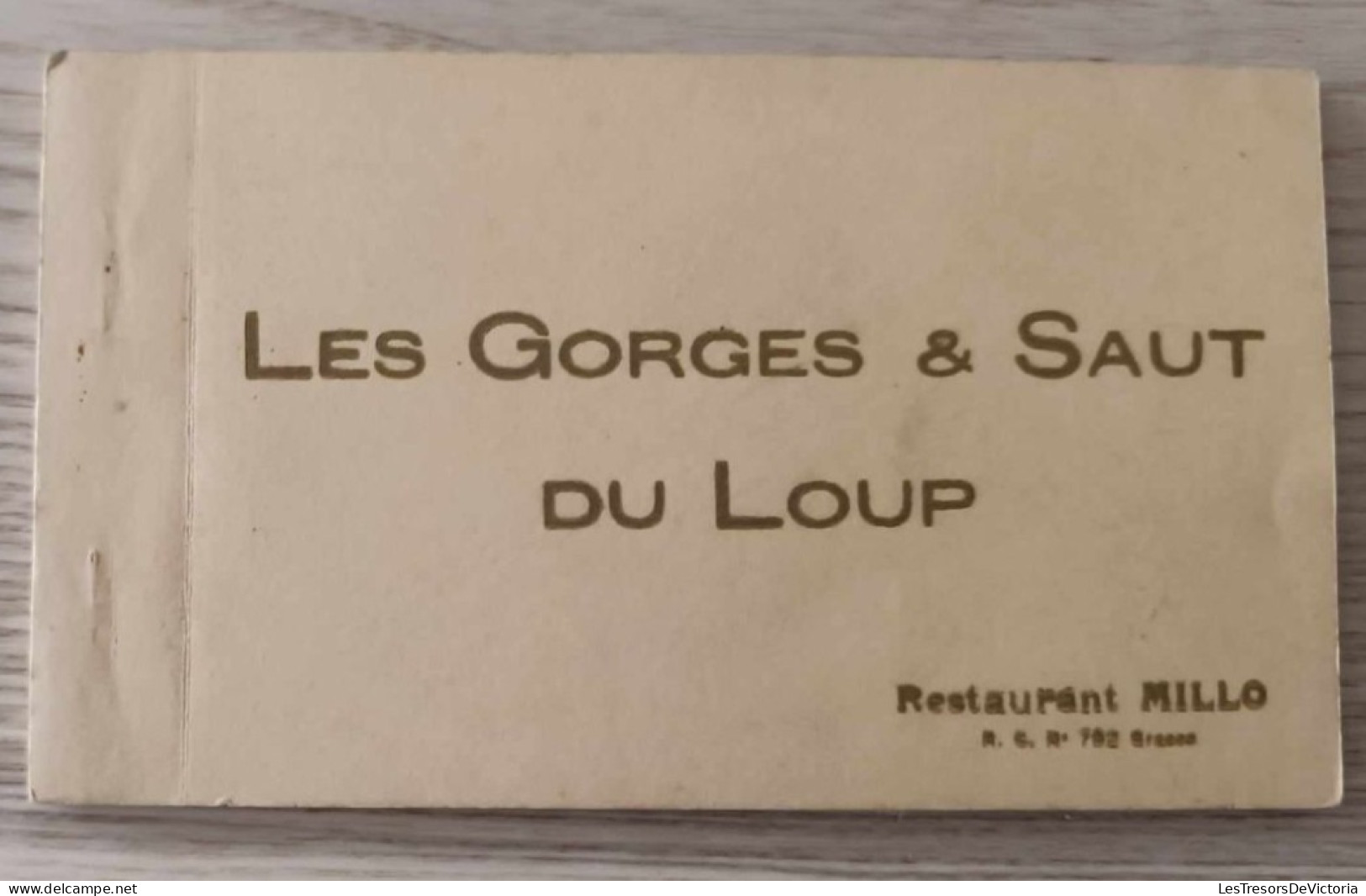 Carnet De Cartes Complet - France - Les Gorges Et Saut Du Loup - Restaurant Millo - Cartes Postales Anciennes - Gourdon