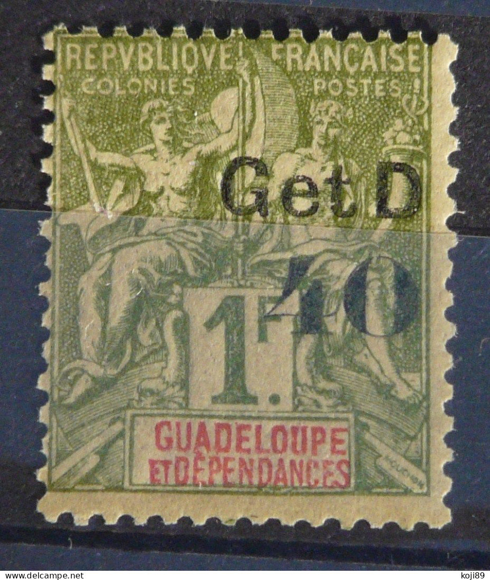 GUADELOUPE  -  N° 48  I E   -  Neuf *  Avec Trace De Charnière   - TB  -  Variété - Other & Unclassified