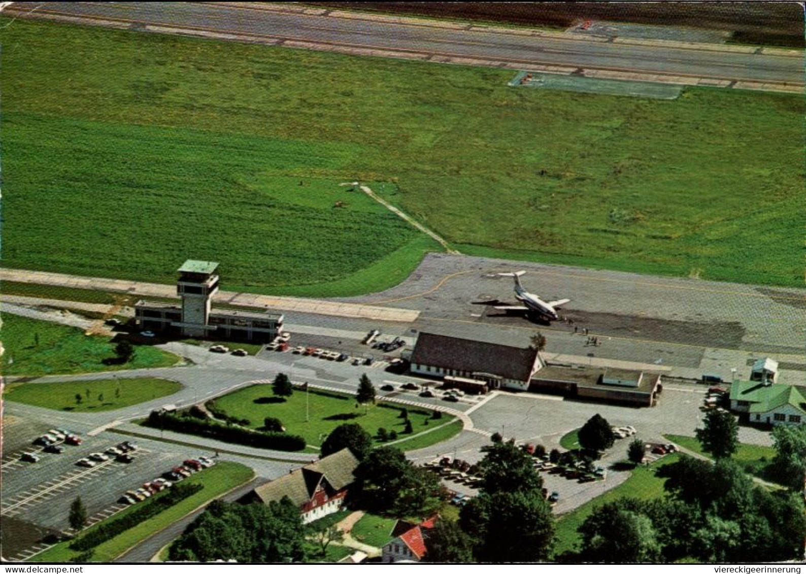 ! 1973 Ansichtskarte Kjevik, Kristianssand Airport, Aerodrome, Flughafen, Norwegen, Norway, Norge - Aerodromes