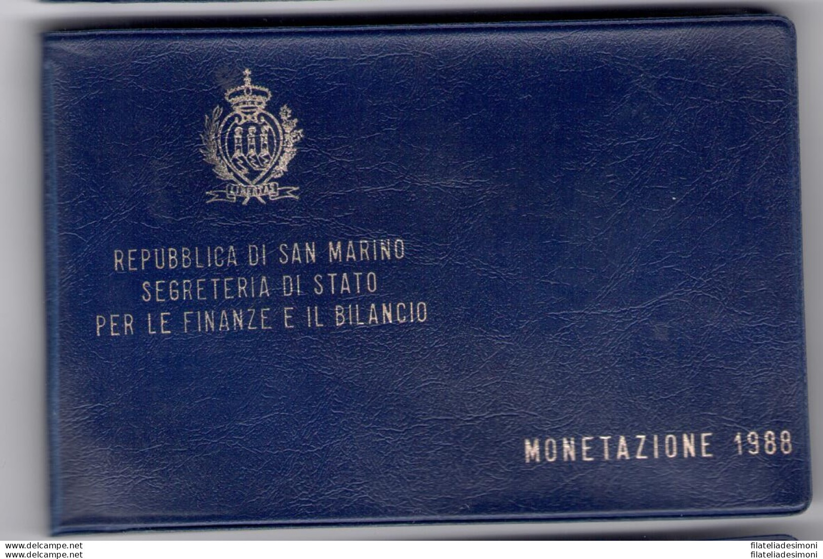 1989 Repubblica Di San Marino, Monete Divisionali, FDC CON 1.000 Lire In Argento - San Marino