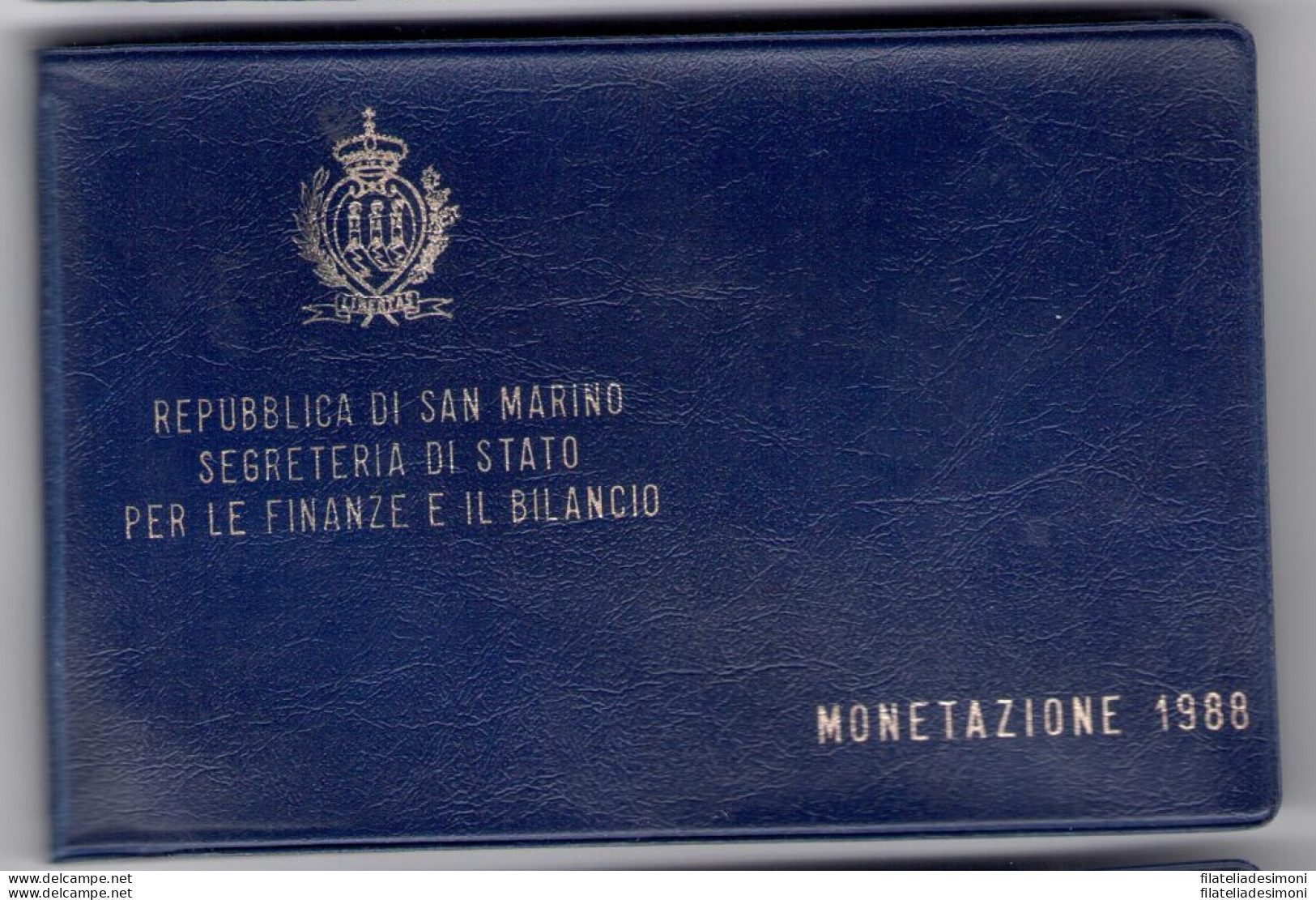 1988 Repubblica Di San Marino, Monete Divisionali, FDC CON 1.000 Lire In Argento - San Marino