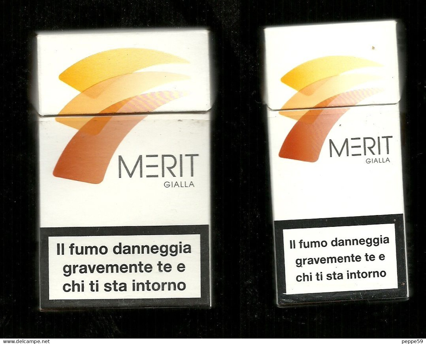 Pacchetti Di Sigarette ( Vuoti ) - Merit Gialla Da 10 E 20 Pezzi - Etuis à Cigarettes Vides