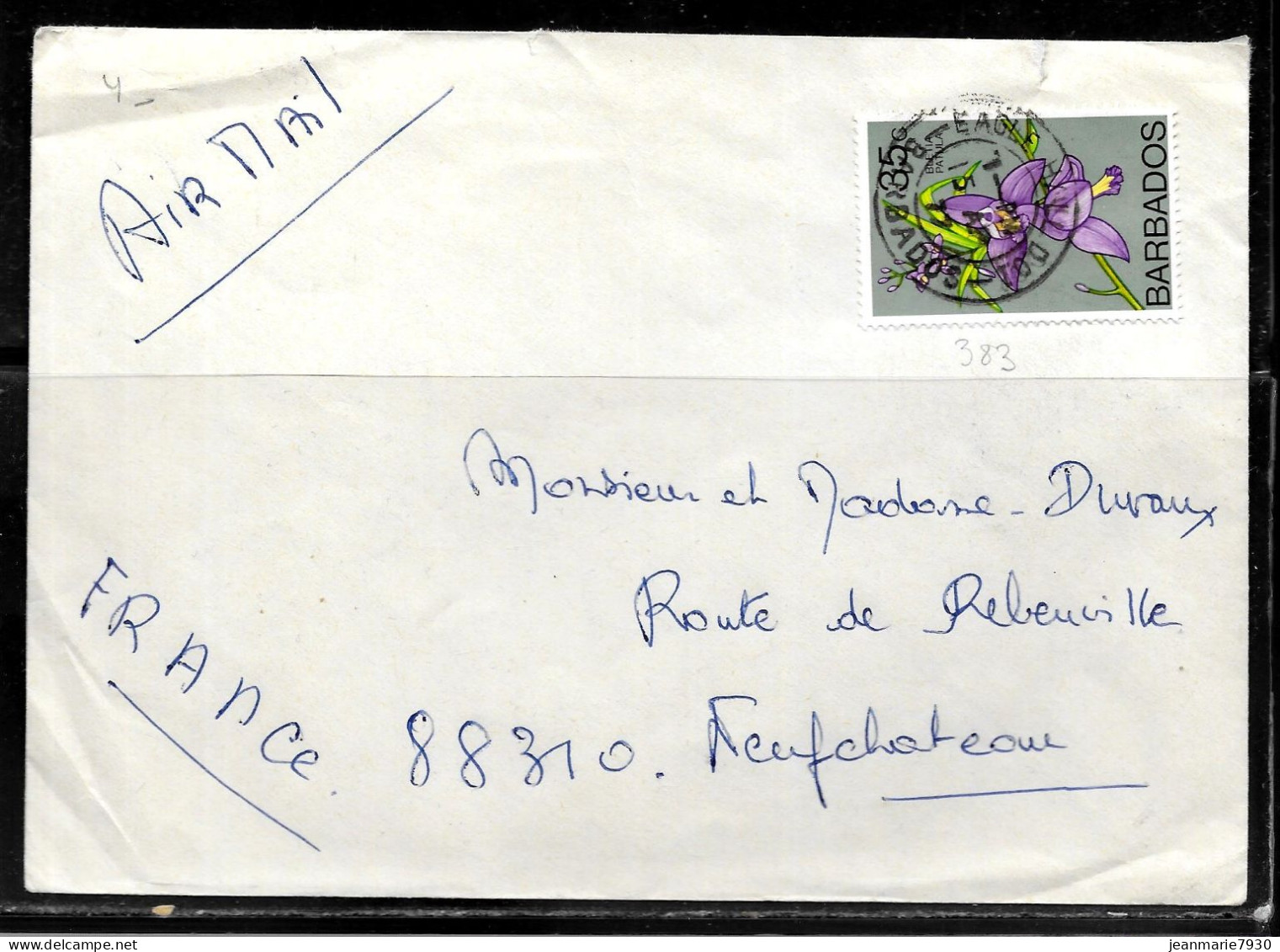 N452 - BARBADES - LETTRE DE EAGLE HALL DU 14/04/1977 POUR LA FRANCE - Barbados (1966-...)