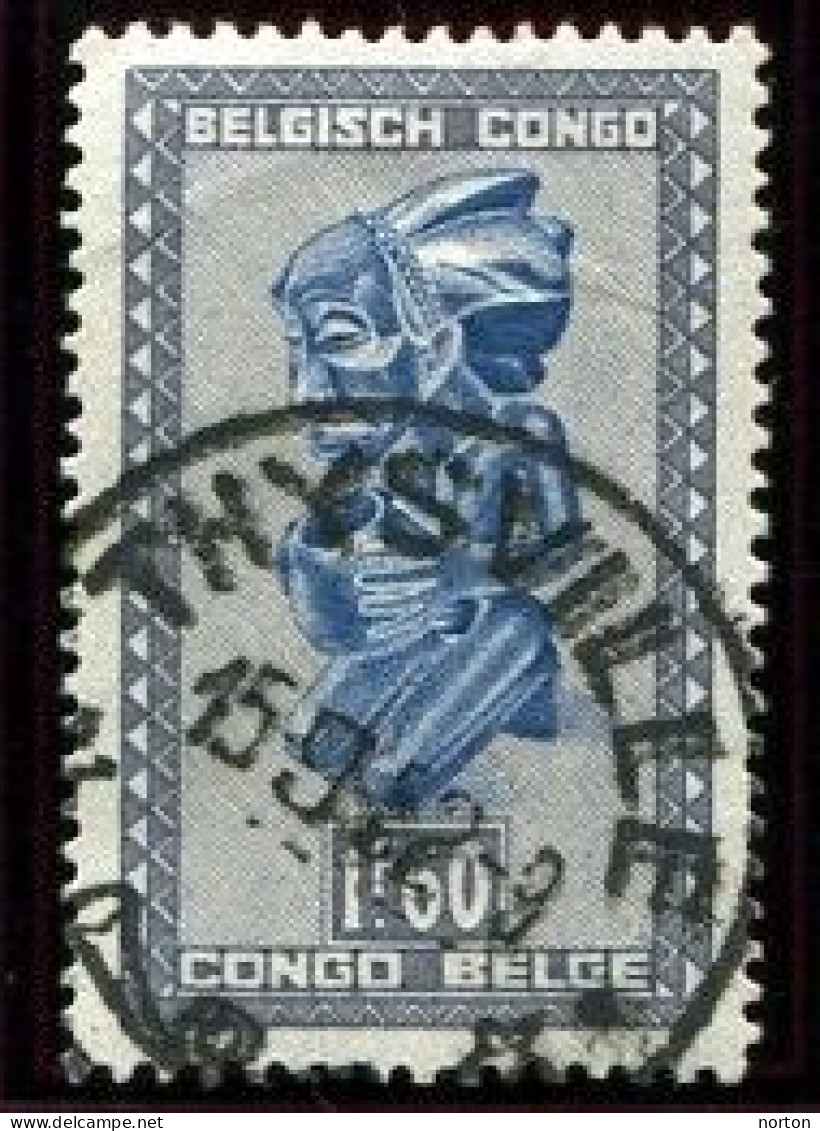 Congo Thysville Oblit. Keach 8A5 Sur C.O.B. 286B Le 15/09/1952 - Usati
