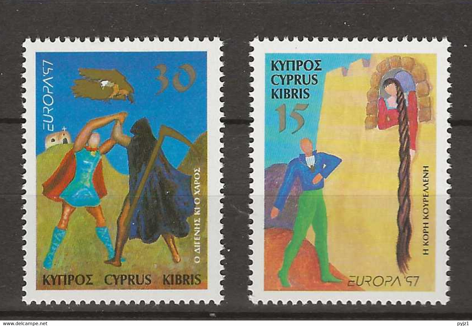 1997 MNH Cyprus Postfris** - 1997